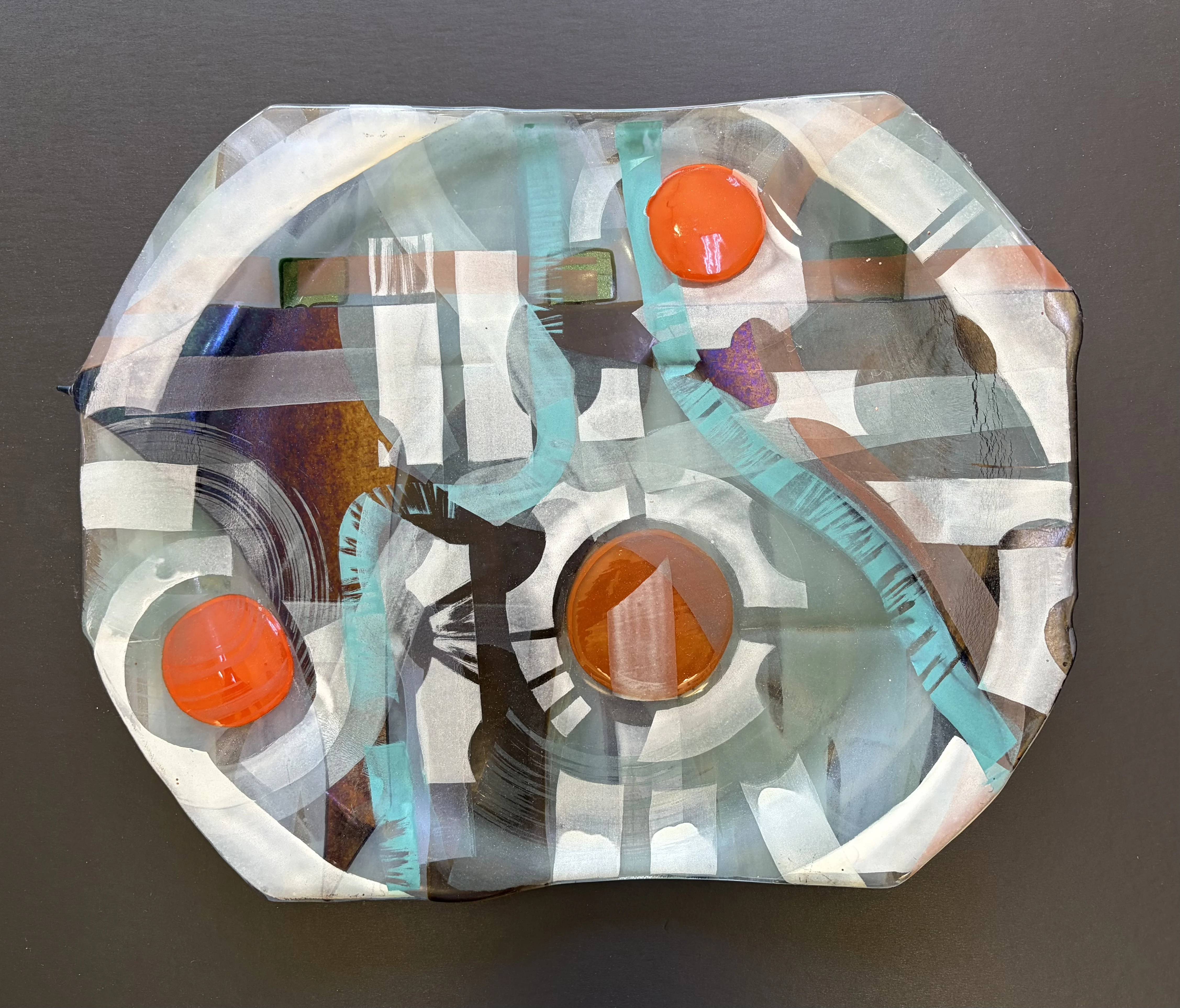 Kayren Lyle fused glass artwork