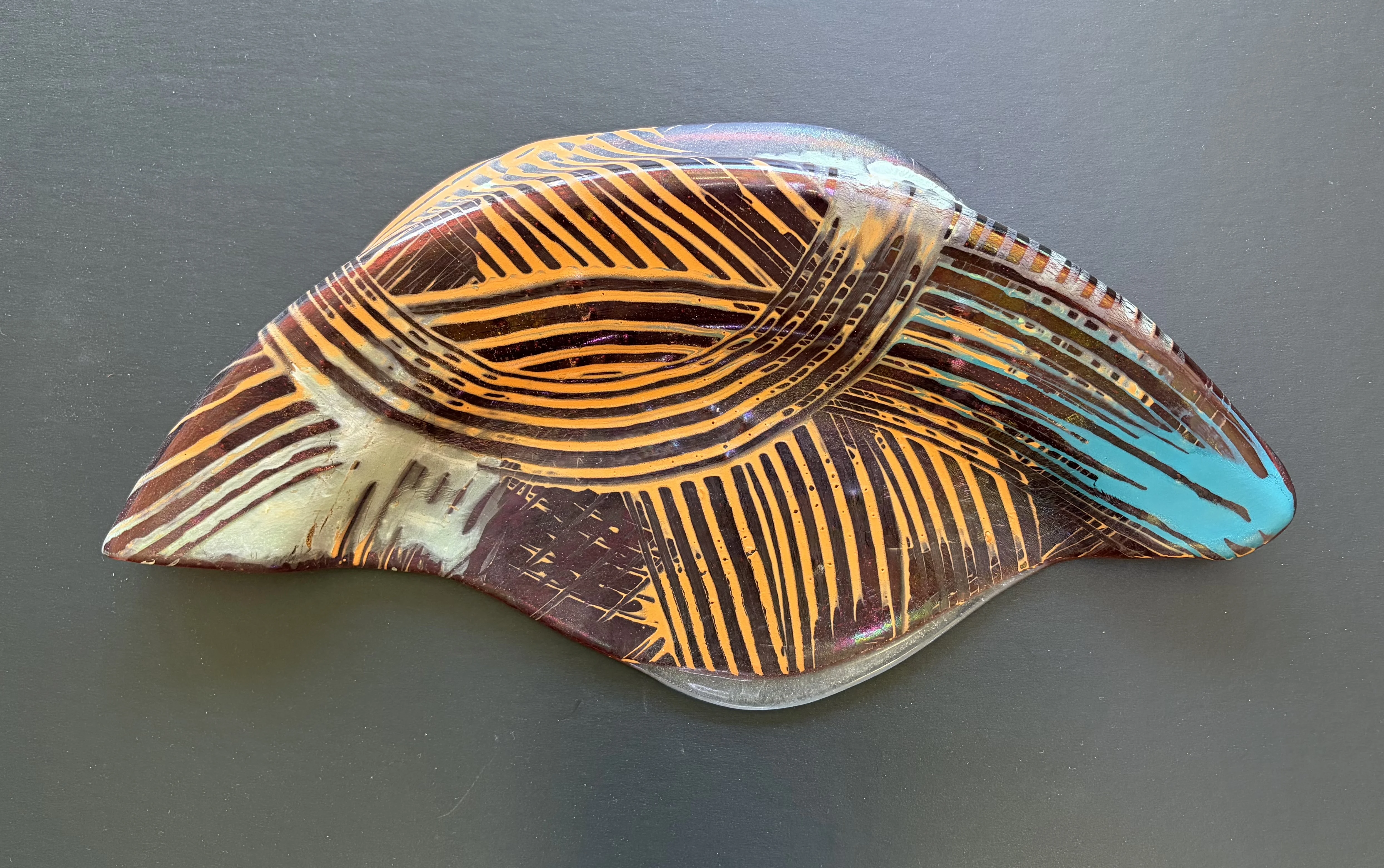Kayren Lyle fused glass artwork
