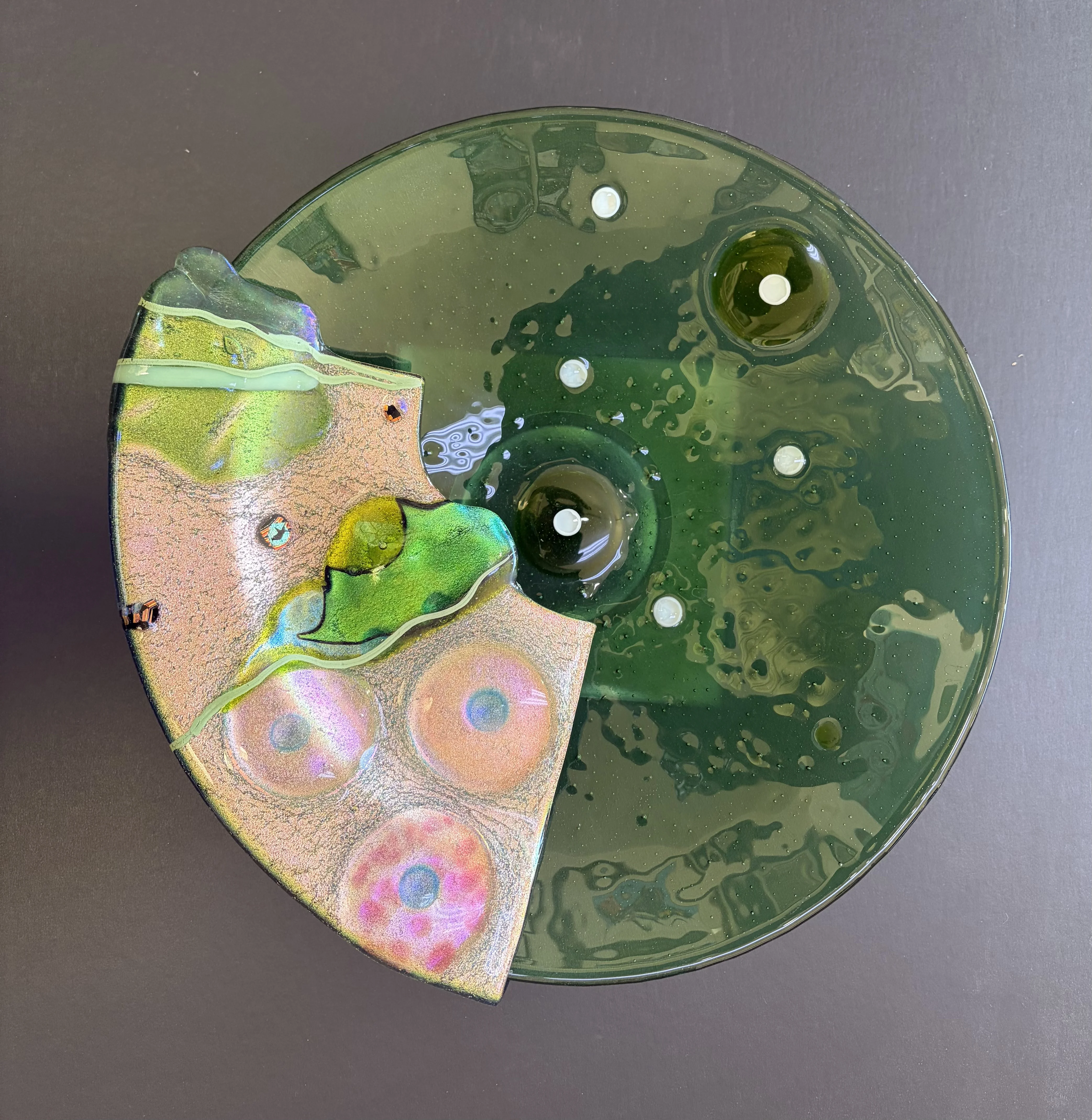 Kayren Lyle fused glass artwork