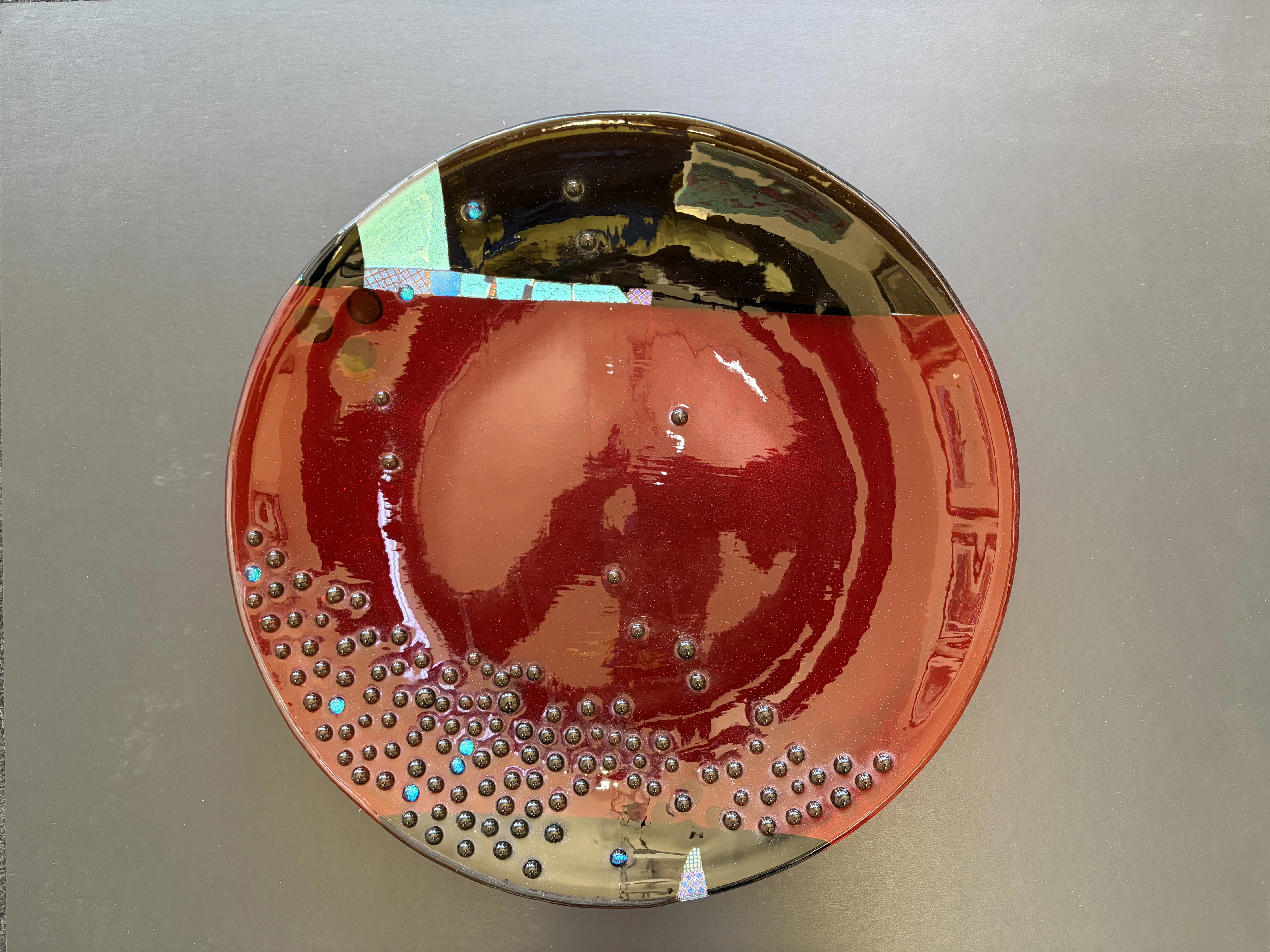 Kayren Lyle fused glass artwork