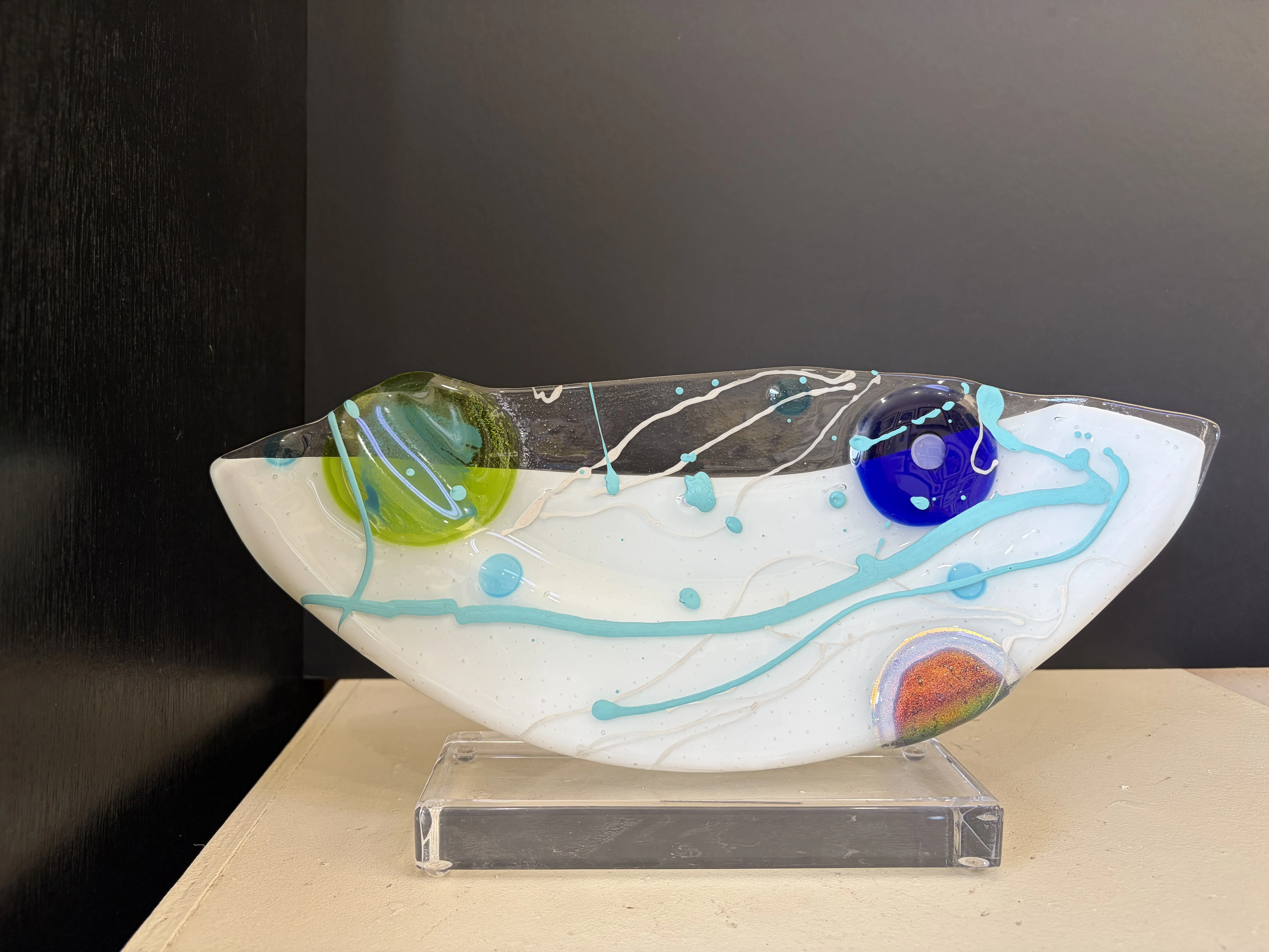 Kayren Lyle fused glass artwork