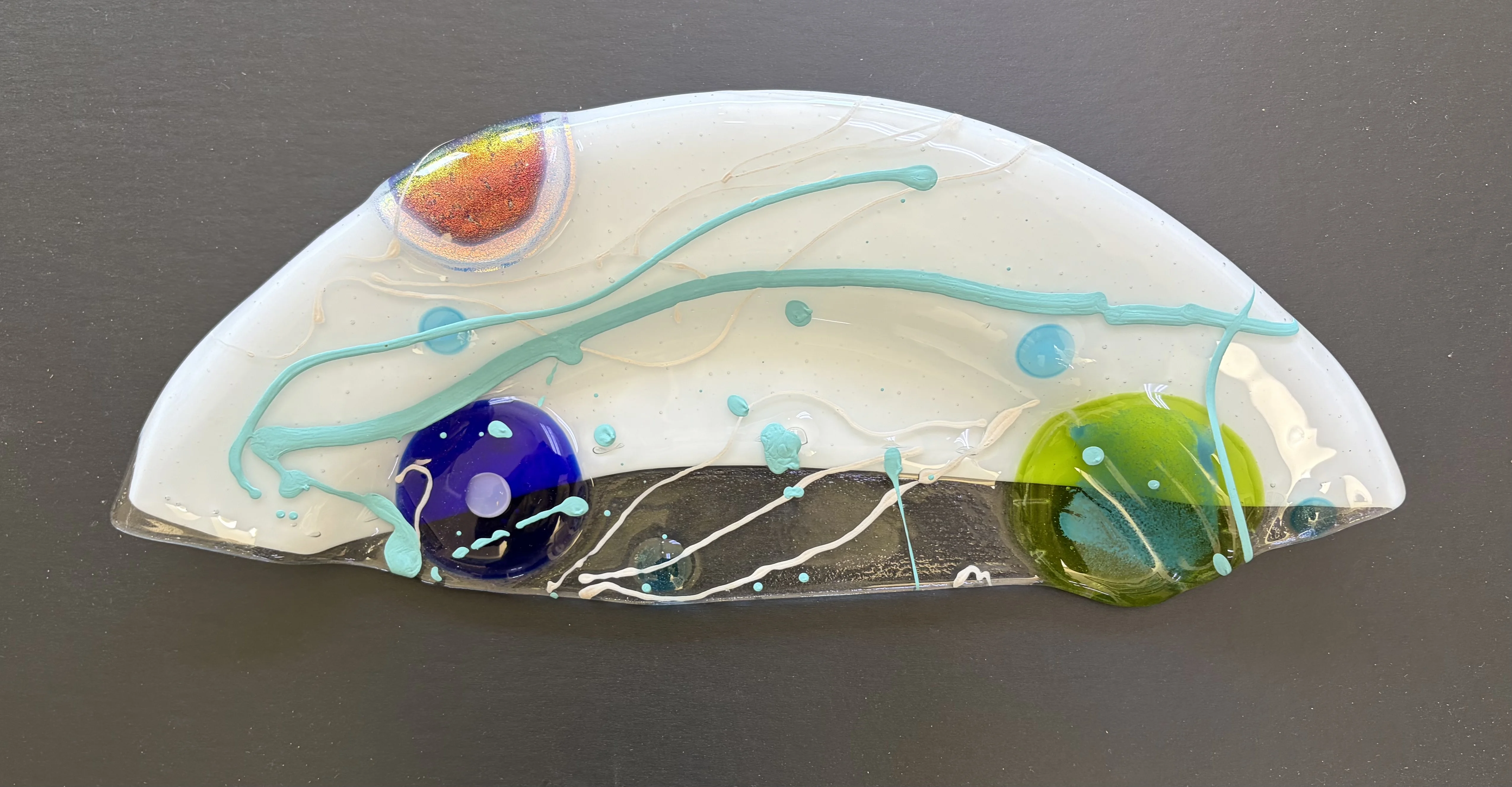 Kayren Lyle fused glass artwork