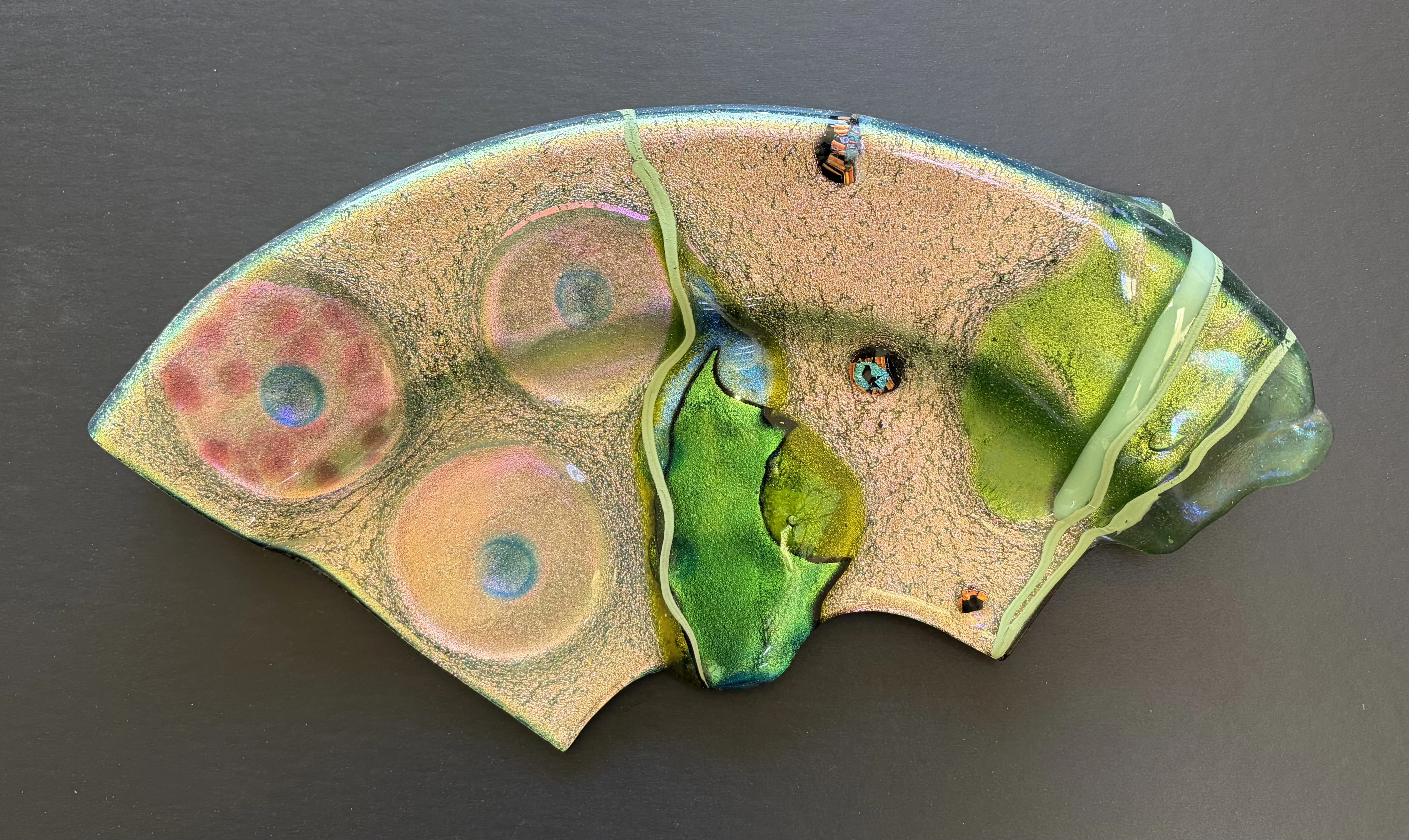 Kayren Lyle fused glass artwork