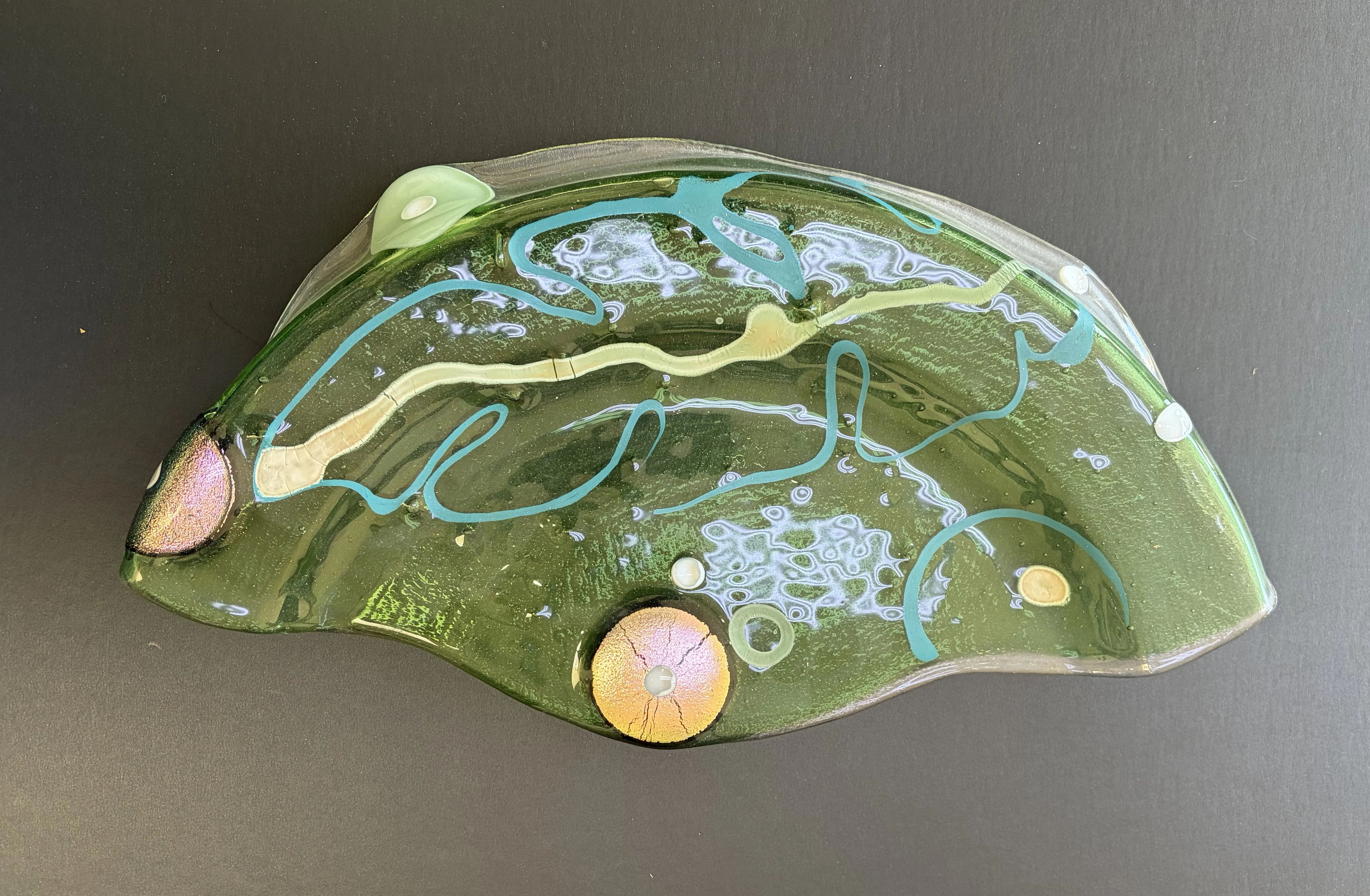 Kayren Lyle fused glass artwork
