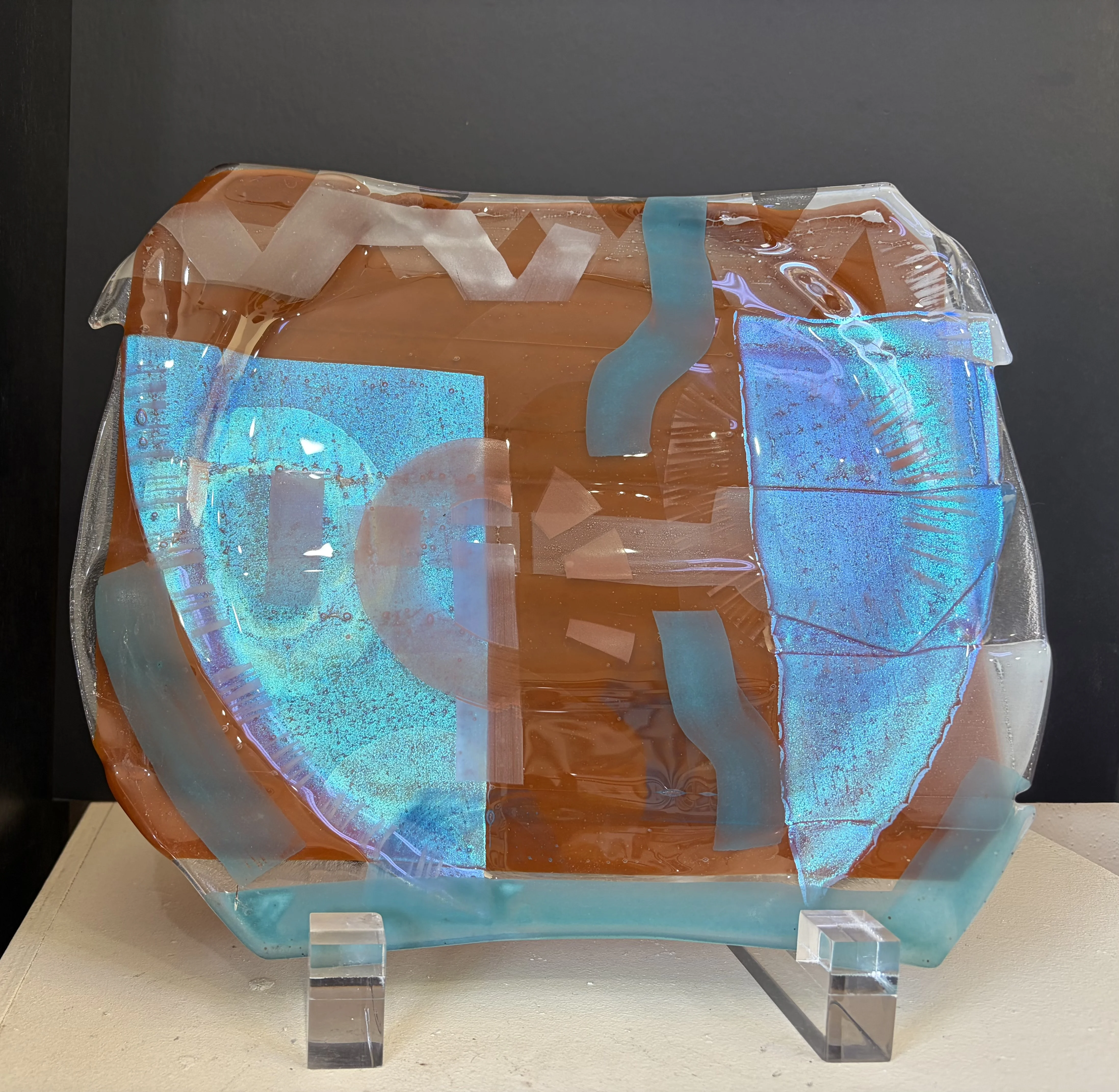 Kayren Lyle fused glass artwork